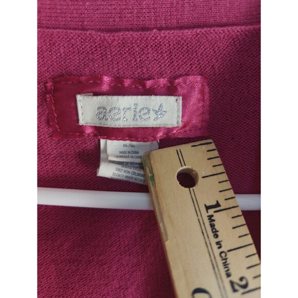 Vintage Y2K Aerie Cardigan Sweatshirt Open Front Size M - Picture 2 of 6